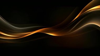 Black luxury corporate background with golden lines