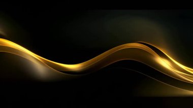 Black luxury corporate background with golden lines