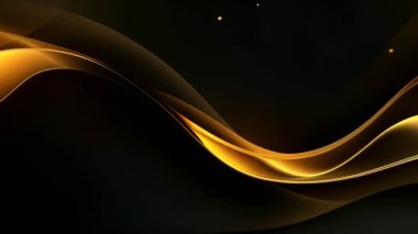 Black luxury corporate background with golden lines