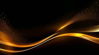 Black luxury corporate background with golden lines