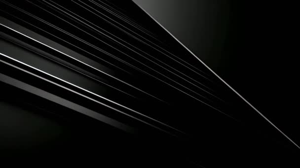 Einfache Moderne Elegante Schwarze Hintergrund Mit Geraden — Stockvideo