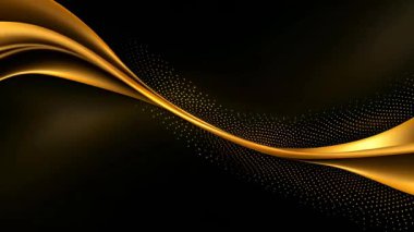 Black luxury corporate background with golden lines