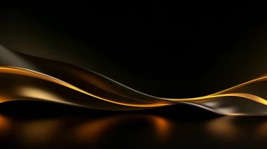 Black luxury corporate background with golden lines