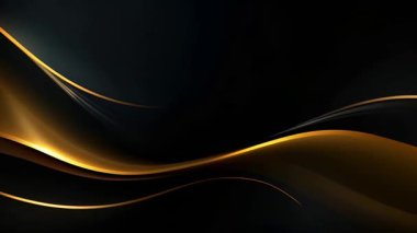 Black luxury corporate background with golden lines