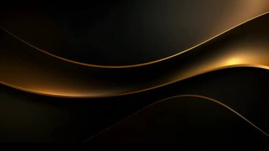 Black luxury corporate background with golden lines