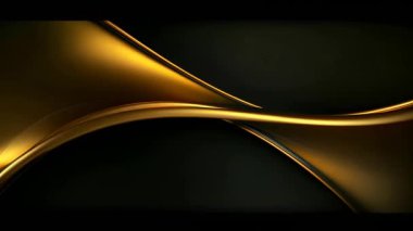 Black luxury corporate background with golden lines