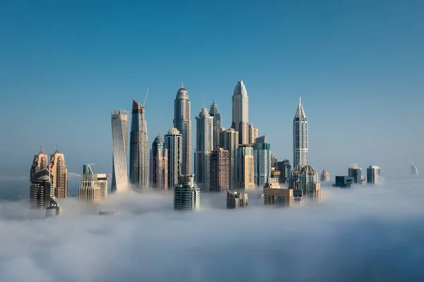 Bewölkter Morgen Dubai Marina Dubai Vae — Stockfoto