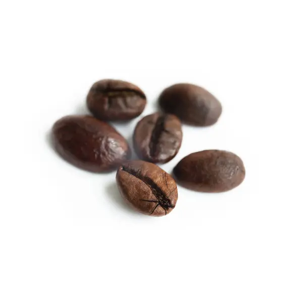 Kaffeebohnen Mahlen Isolieren Auf Weißem Hintergrund — Stockfoto