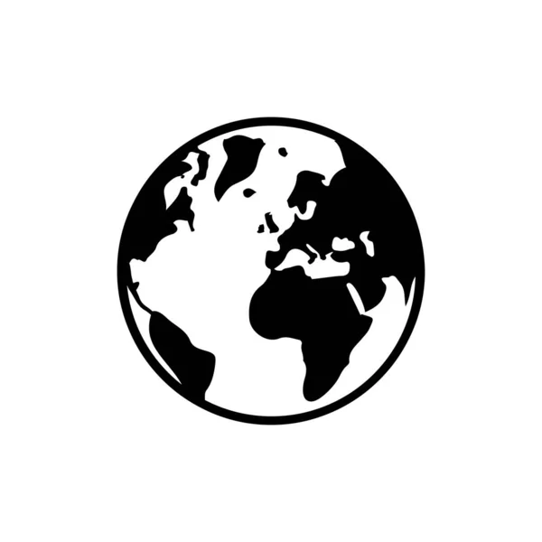 Ikonen För Planeten Jorden Världssymbol Vektorillustration — Stock vektor