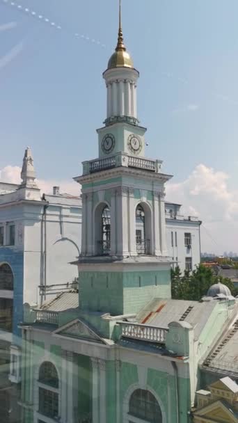 Monastery Heights Luftaufnahme Des Glockenturms Des Ekaterinsky Greek Monastery Vom — Stockvideo
