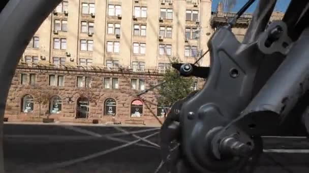 Kyiv Ukrayna Ağustos 2022 Khreshhatyk Caddesi Nde Sergilenen Yıkılmış Rus — Stok video