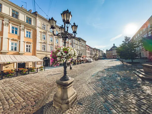 Rynok Square Ett Centralt Torg Staden Lviv Ukraina — Stockfoto