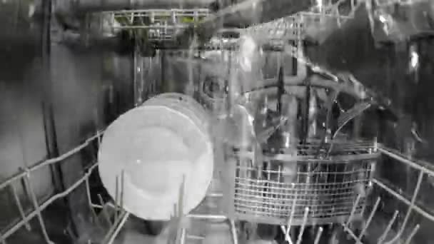 Lave Vaisselle Lave Vaisselle Vue Intérieur — Video