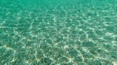 Güneş ışığı denizin dibine düşer ve onu aydınlatır..