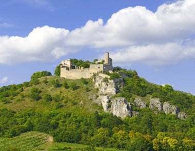 The ruins of Falkenstein Castle (German: Burg Falkenstein) is located in the Weinviertel region of Lower Austria, about 55 km north of Vienna