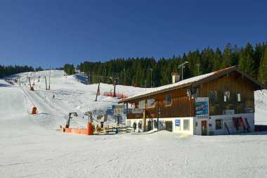 Gotschen kayak pisti - Kayak merkezi Berchtesgaden, Nationalpark Berchtesgadener Toprakları, Yukarı Bavyera, Almanya