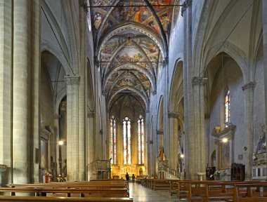 Toskana - İtalya: Arezzo Katedrali (Cattedrale di Ss. Donato ve Pietro). İtalya 'nın Toskana kentindeki Arezzo şehrinde bir Roma Katolik katedrali..