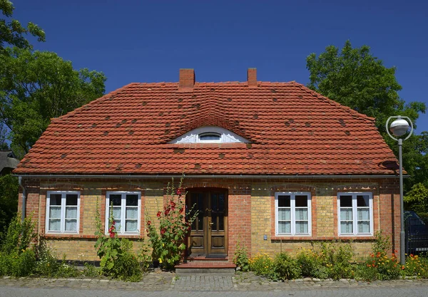 Типичные Загородные Дома Кап Аркона Острове Руген Германии — стоковое фото