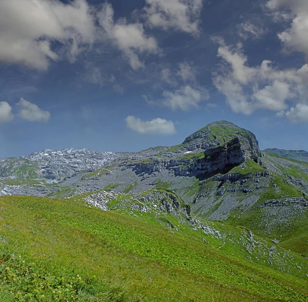 Горный Пейзаж Альпийский Карст Горном Хребте Бзыб Абхазия Кавказ Стоковое Изображение
