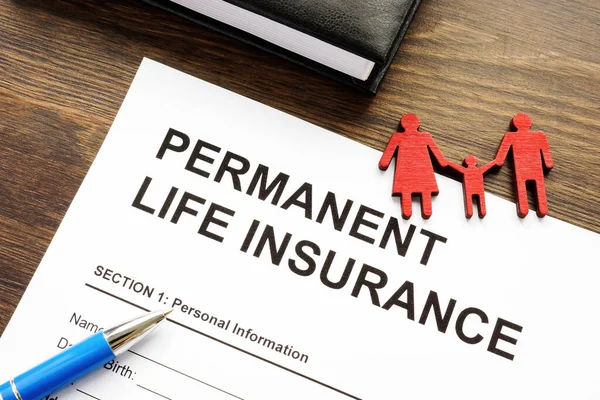 Blankett För Ansökan Permanent Livförsäkring Och Familjestatistik — Stockfoto