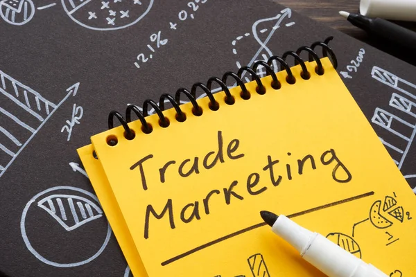 Marks Charts Trade Marketing Page — Stock Photo, Image