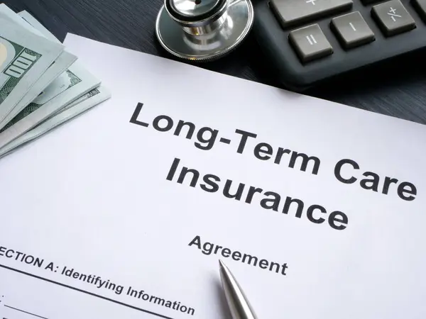 Ltc Long Term Care Insurance Agreement Pen Stock Photo
