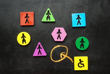 Farklı figürler içerme kavramı olarak. Engelli birini işe almak.