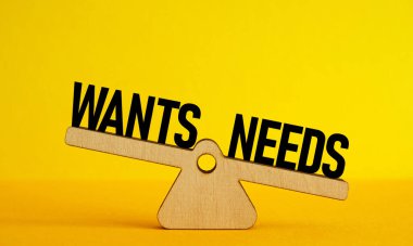 İhtiyaçlar, karar verme mekanizmasını sembolize etmek ve temel öncelikleri belirlemek istiyor..