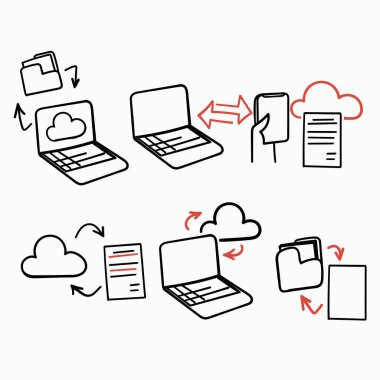 el çizimi karalama bulutu dosya dosya transferi