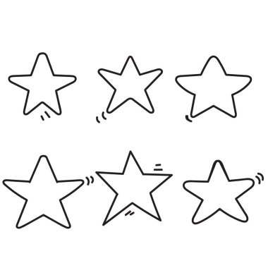 doodle star simgesi ile ilgili çizim