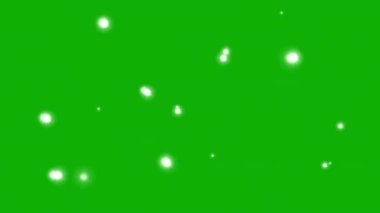 Parlayan yıldızlar yeşil ekran arkaplanlı hareket grafikleri