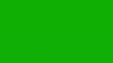 Yeşil ekran arkaplanlı parıldayan yıldız hareketi grafikleri