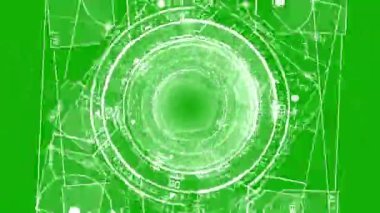 Yeşil ekran arkaplanlı dijital işleme grafikleri