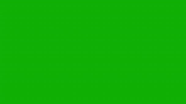 Графіка Руху Падаючих Зірок Зеленим Екраном — стокове відео