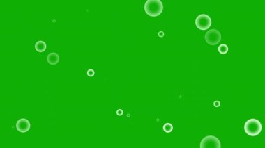 Dairesel şekillerin genişletilmesi yeşil ekran arka planına sahip hareket grafikleri oluşturur