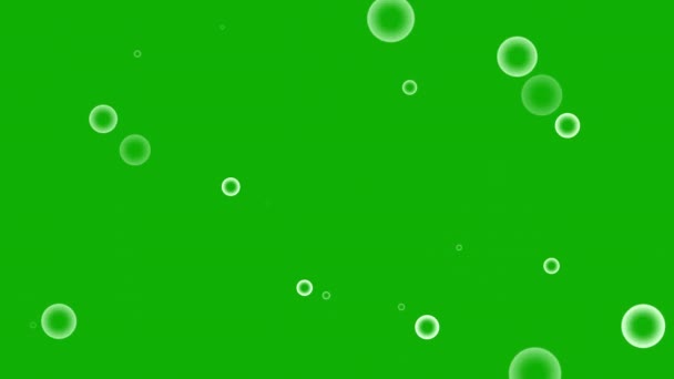 Расширение Круговой Формы Графики Движения Зеленым Фоном Экрана — стоковое видео