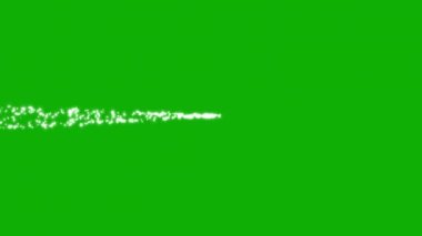 Glitter particles stream motion graphics with green screen background