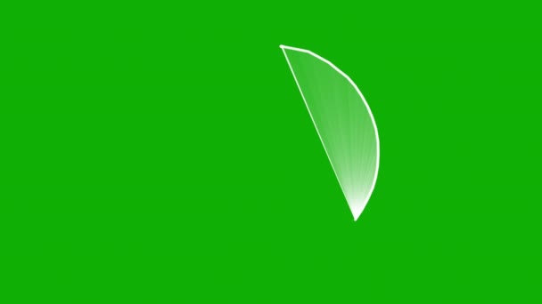 具有绿色屏幕背景的魔法光圆形运动图形 — 图库视频影像