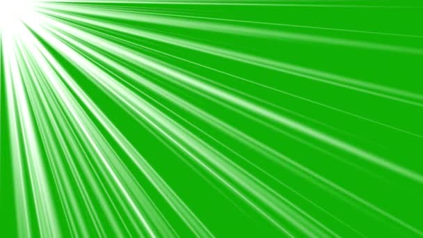 具有绿色屏幕背景的太阳光运动图形 — 图库视频影像