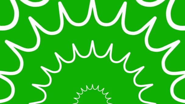 Розширення Графіки Руху Зірок Фоном Зеленого Екрану — стокове відео
