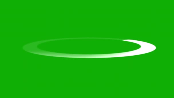 Spinning Orbit Motion Graphics Mit Grünem Hintergrund — Stockvideo