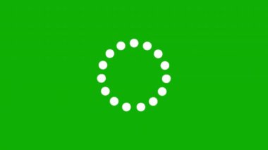 Yeşil ekran arkaplanlı dijital yükleme sembolü grafikleri