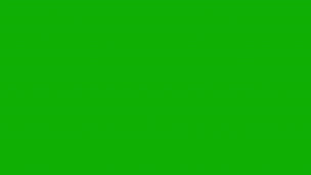 Magic Glitter Σωματίδια Ρεύμα Γραφικά Κίνησης Πράσινο Φόντο Οθόνη — Αρχείο Βίντεο
