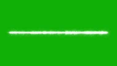 Yeşil ekran arkaplan ile parlayan enerji hattı hareketi grafikleri