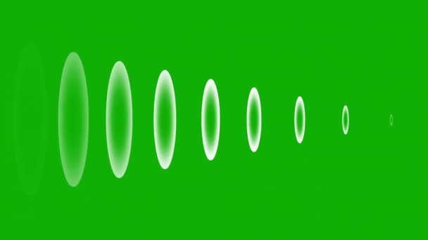 Onde Sonore Movimento Grafico Con Sfondo Schermo Verde — Video Stock