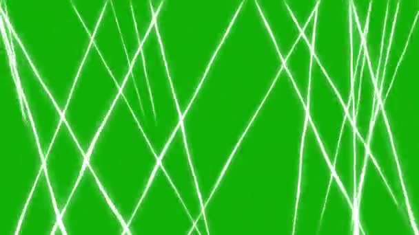 具有绿色屏幕背景的发光运动图形 — 图库视频影像