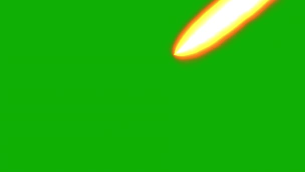 Падіння Графіки Руху Вогню Фоном Зеленому Екрані — стокове відео