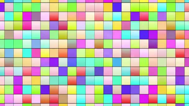 Kleurrijke Checkerboard Motion Graphics Achtergrond — Stockvideo