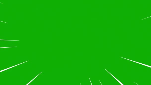 Графіка Руху Ліній Швидкості Зеленим Тлом Екрана — стокове відео