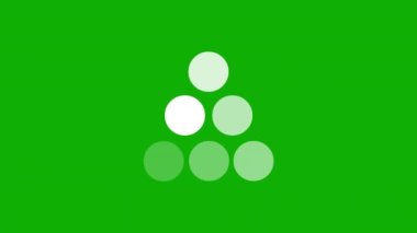 Yeşil ekran arkaplanlı dijital tampon sembol hareket grafikleri